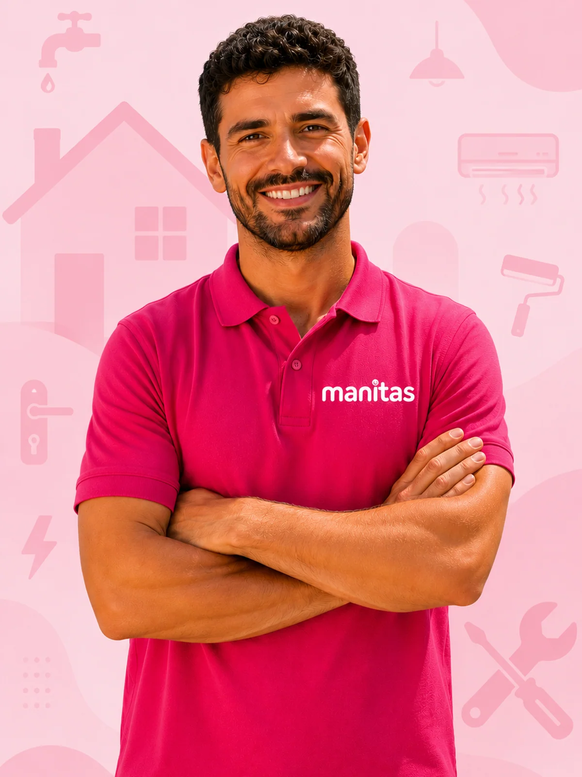 Profesional manitas.es uniformado, listo para intervenir en la Costa Blanca